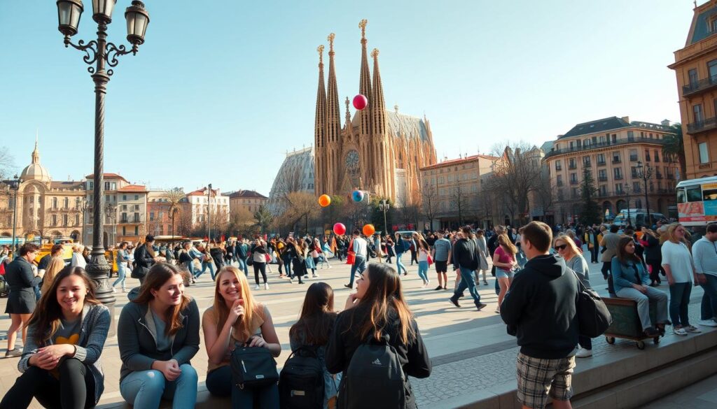 Barcelona with teens