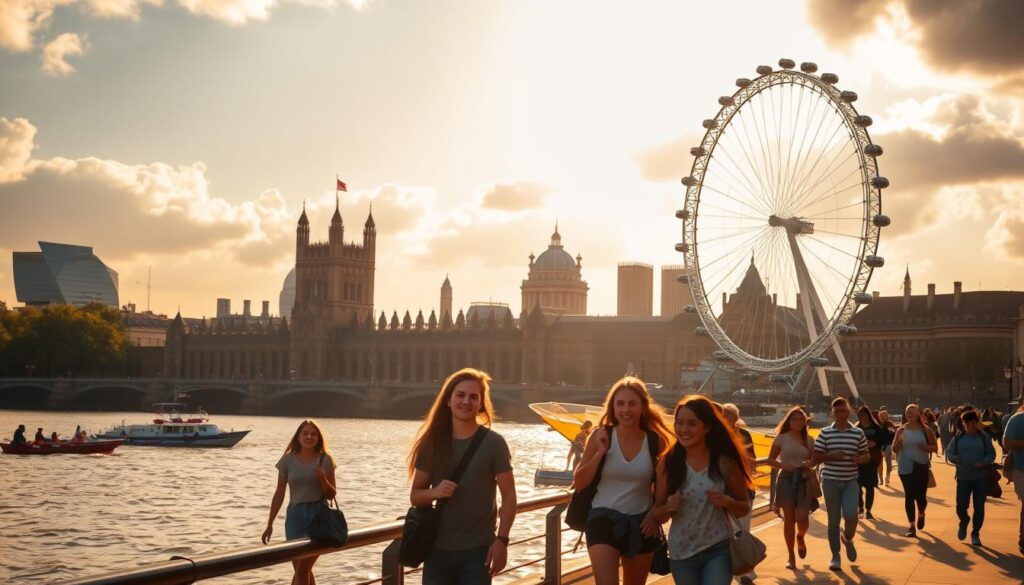 London with teens