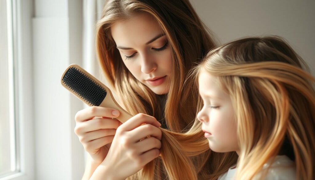 brushing hair techniques