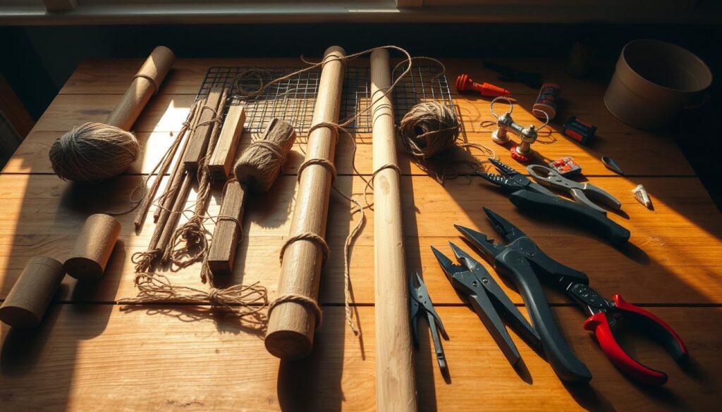 diy garden trellis materials preparation