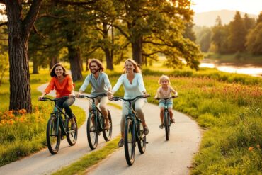 electric bikes family
