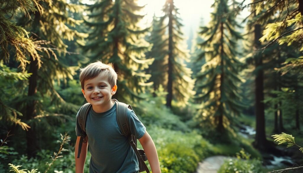 father and son outdoor adventure