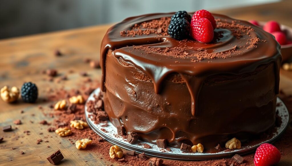 homemade chocolate cake decoration