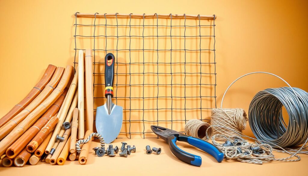 trellis materials and tools