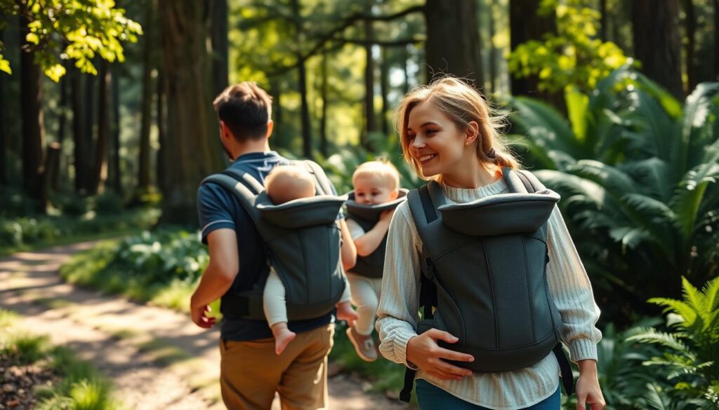 using baby carriers for outdoor activities