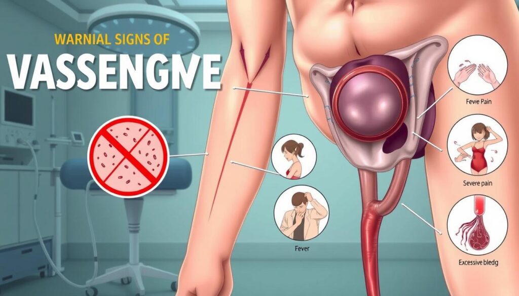 vasectomy recovery warning signs